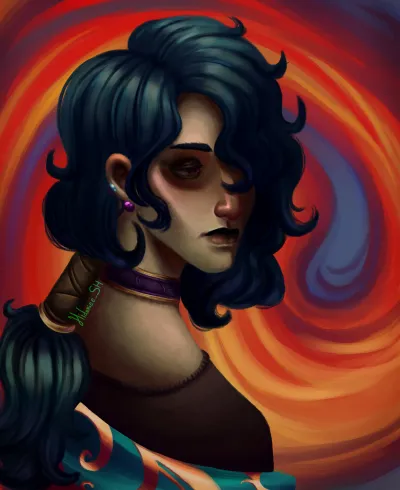 Faço pintura digital de personagens humanoides 